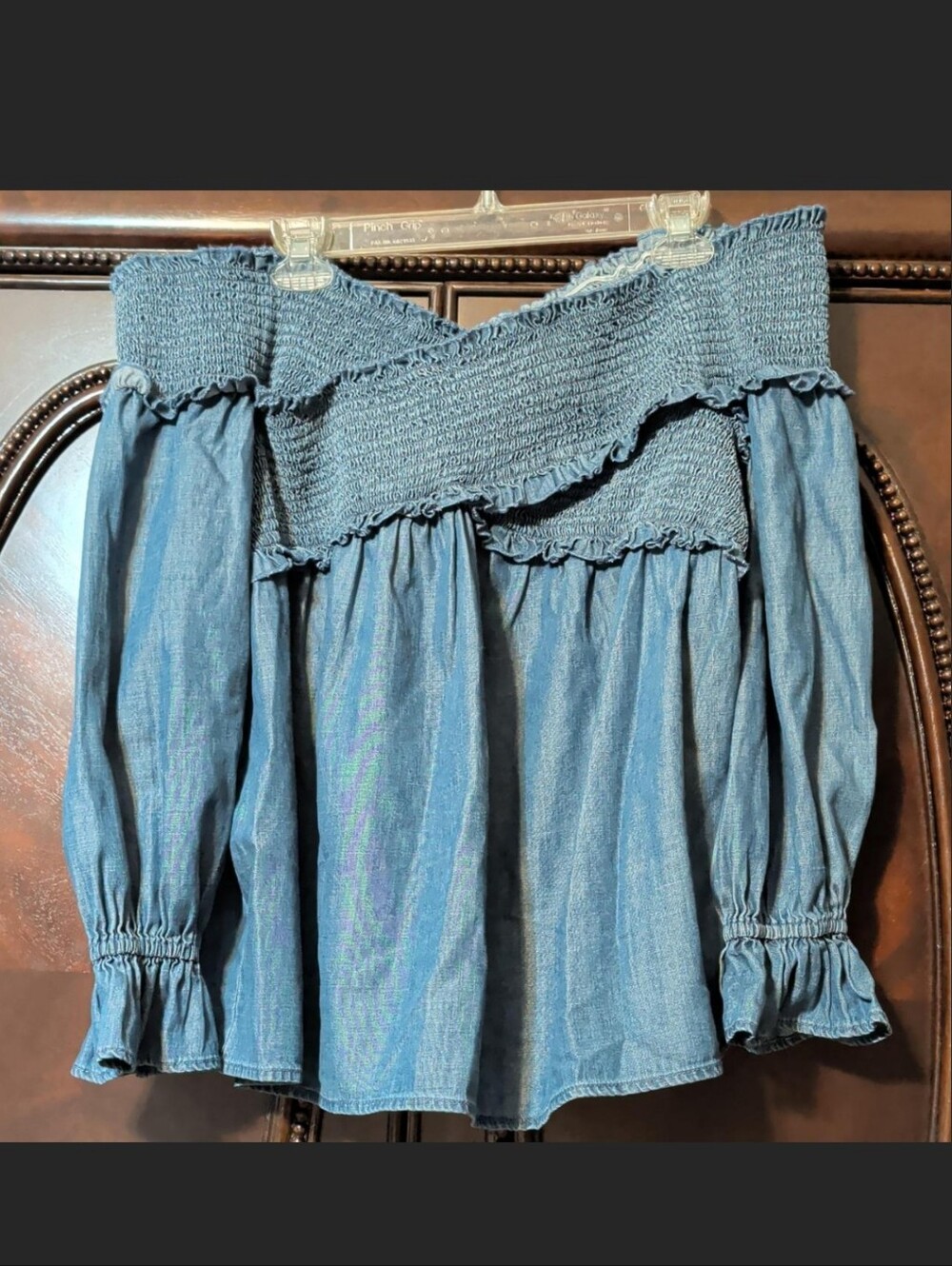 Denim Look INC International Concepts Size 1X Baby Doll Top